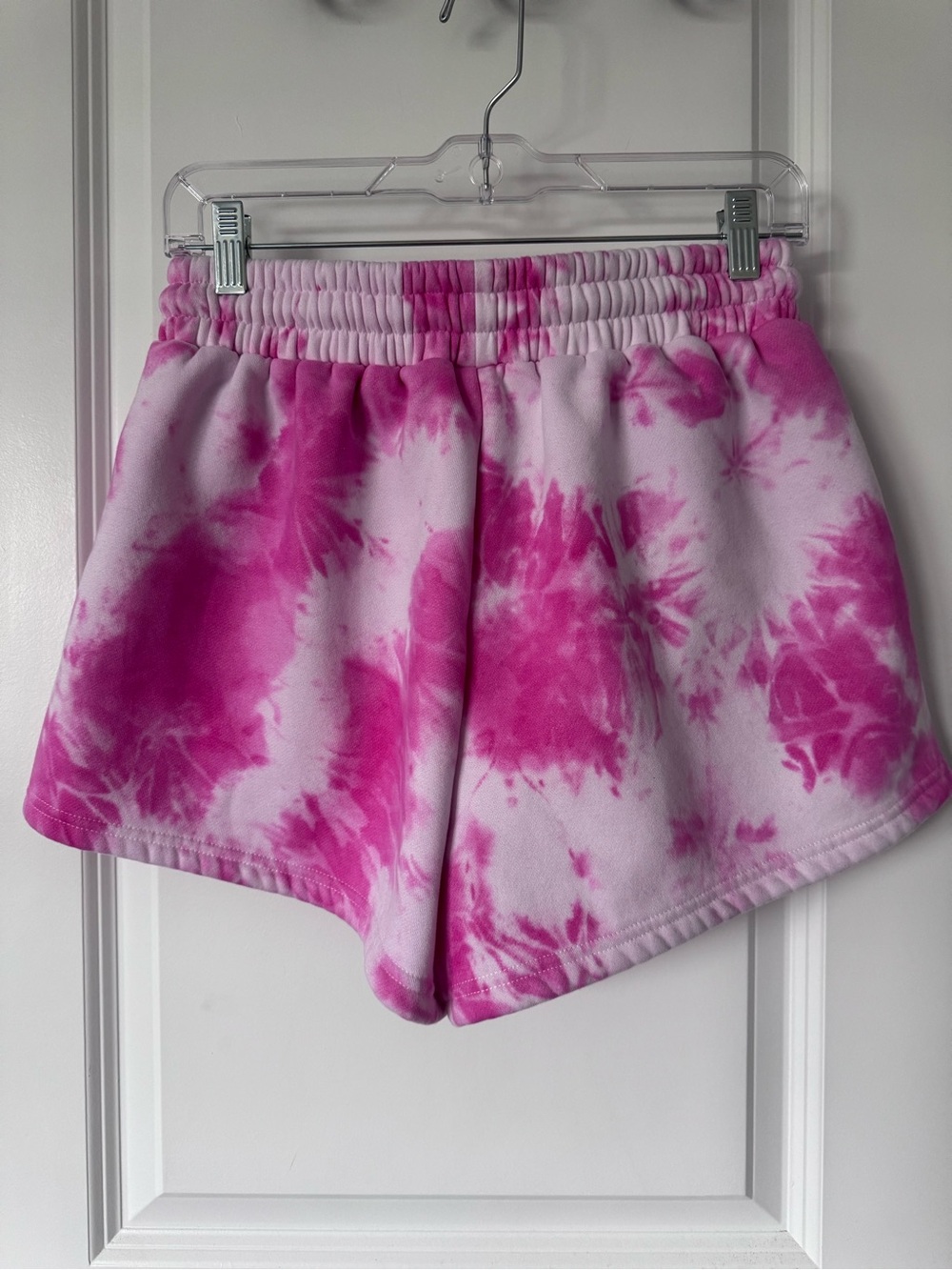 Comfort Colors Pink Tie-Dye Athletic Shorts for Women - Picture 4 of 4